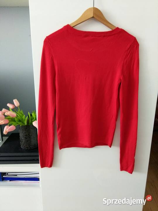 czerwony sweter bluzka HM xs 34 siatka siateczka H&M Swetry i golfy kujawsko-pomorskie Toruń