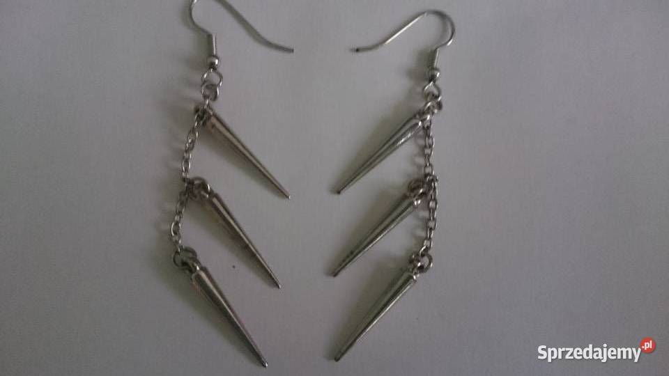 Kolczyki różne wzory gwiazdki serca sople kulki dolnośląskie Wrocław