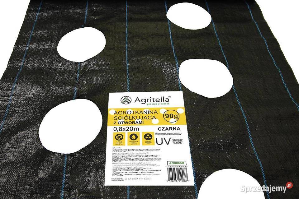 Agrotkanina OTWORY pod TRUSKAWKI 08 x 20m 2 mazowieckie Cieśle
