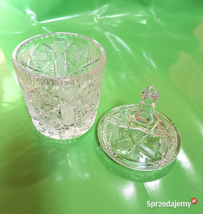 Kryształowa bomboniera pojemnik na słodycze opolskie Opole