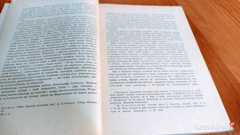Teatr Leonida Leonowa wybrane zagadnienia Janina Gdańsk sprzedam