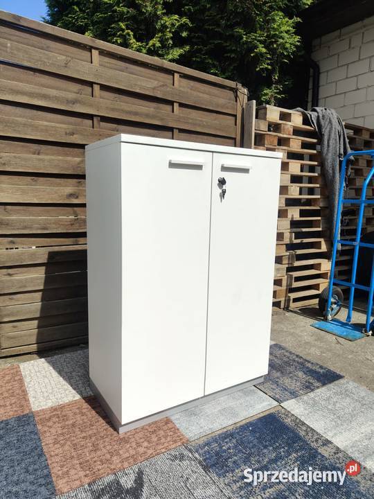 Szafka 2drzwiowa biała biurowa komoda Warszawa sprzedam