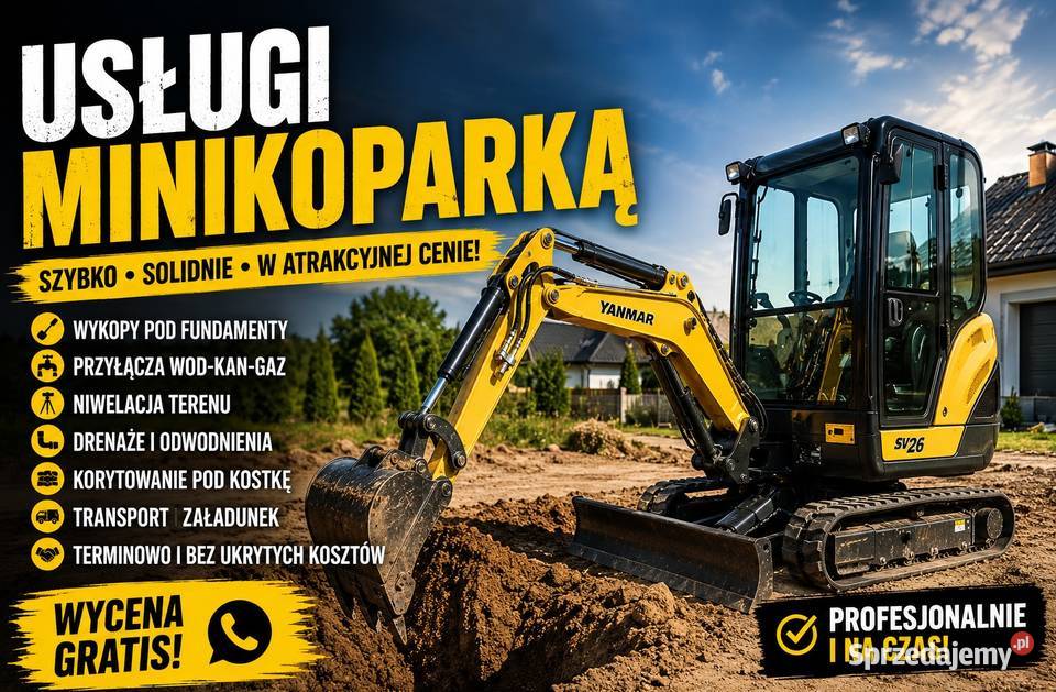 Usługi minikoparką Siewierz
