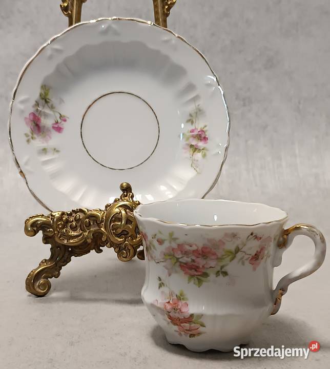 CT CARL TIELSCH Duet Filiżanka w Kwiaty Silesia dolnośląskie Jelenia Góra