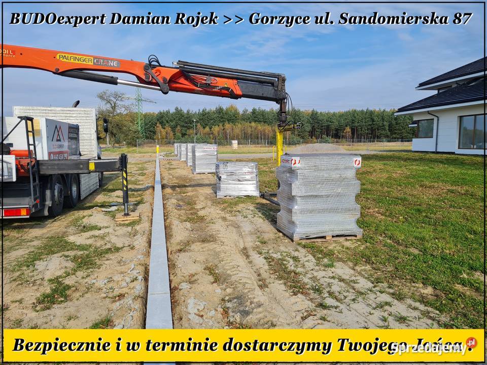 OGRODZENIE ŁUPANE bloczek betonowy łupany JONIEC