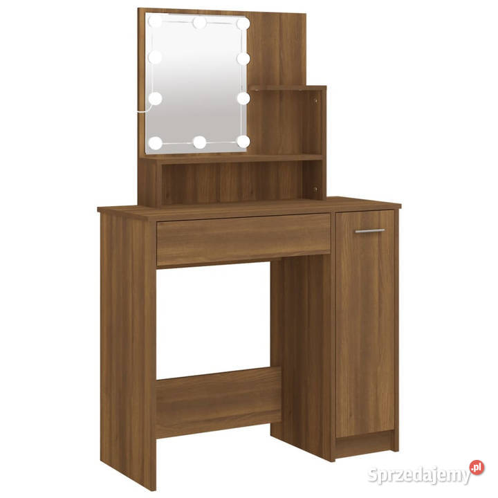 Toaletka z LED brązowy dąb 865x35x136 WM820486 Warszawa