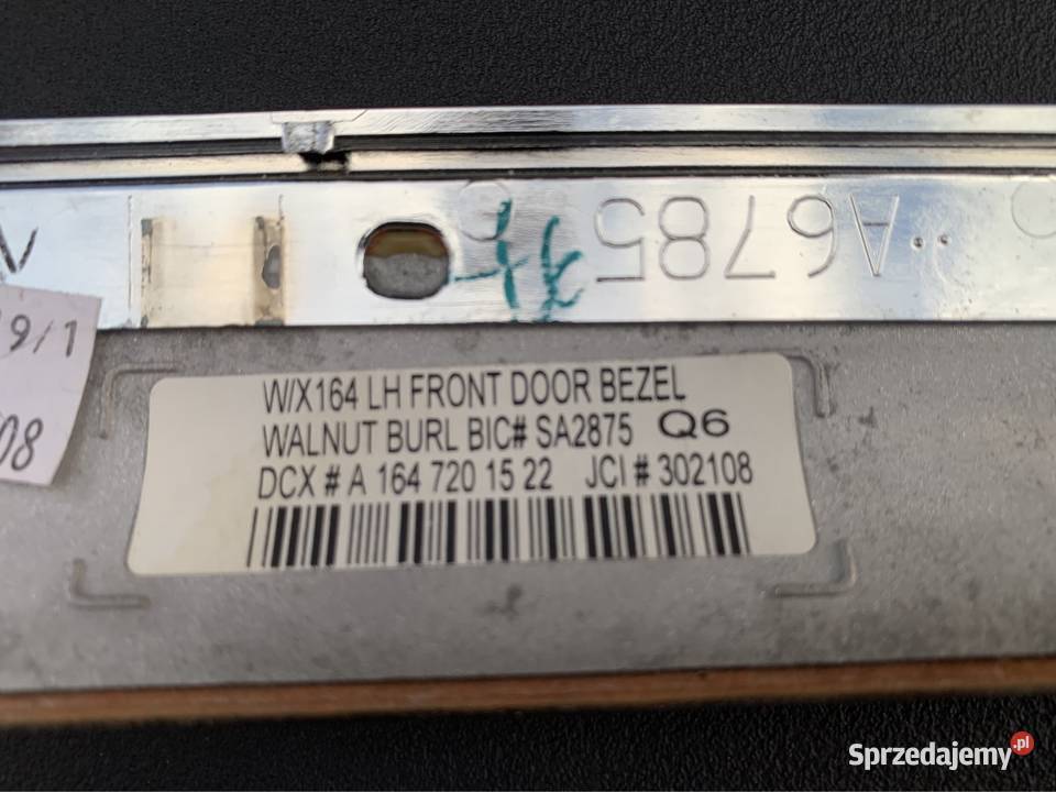 Listwa ozdobna dekor drewno drzwi Mercedes GL Warszawa