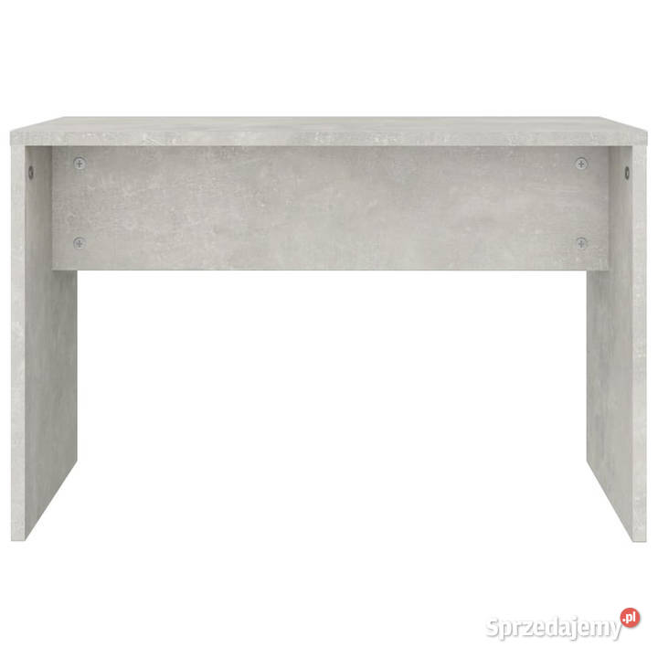 Stołek do toaletki szarość betonu 70x35x45