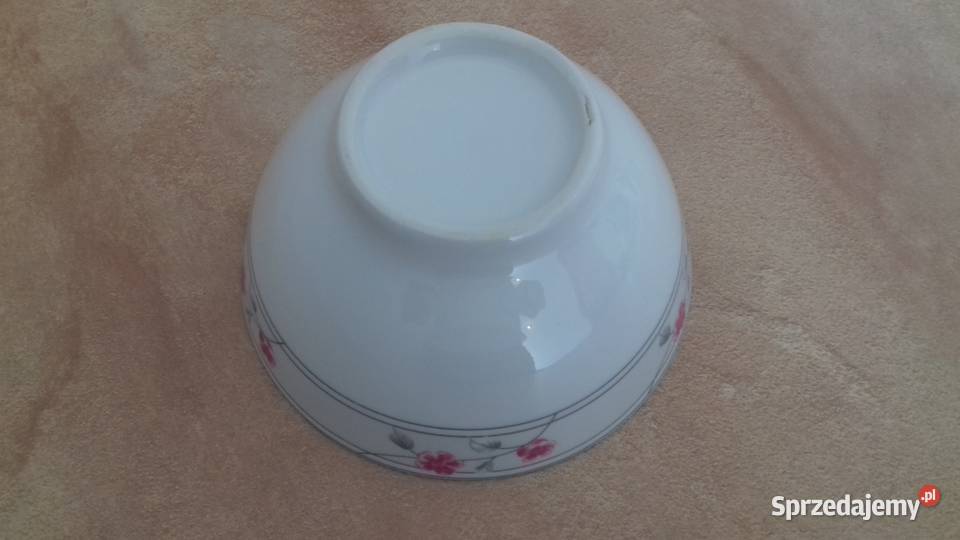 Salaterka ceramiczna w różowe kwiaty do Kraków sprzedam