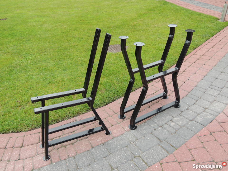 Nogi stalowe do ławek i stołu Piaseczno 38cm