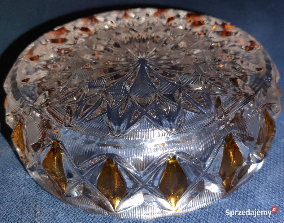Zestaw szkła kryształowego misa popielniczka Bielsko-Biała
