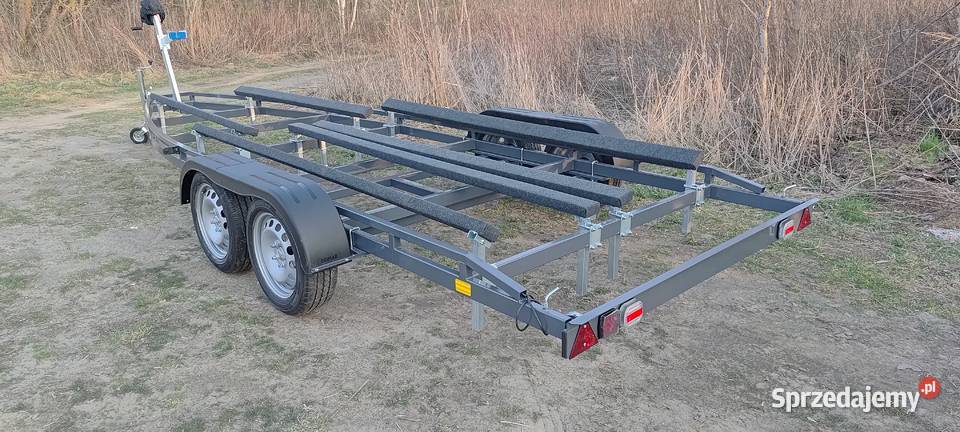 Przyczepa podłodziowa 7m niehamowana dwuosiowa mazowieckie Wyszków