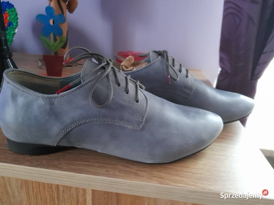 Trzewiki skórzane Think niebieski Warszawa