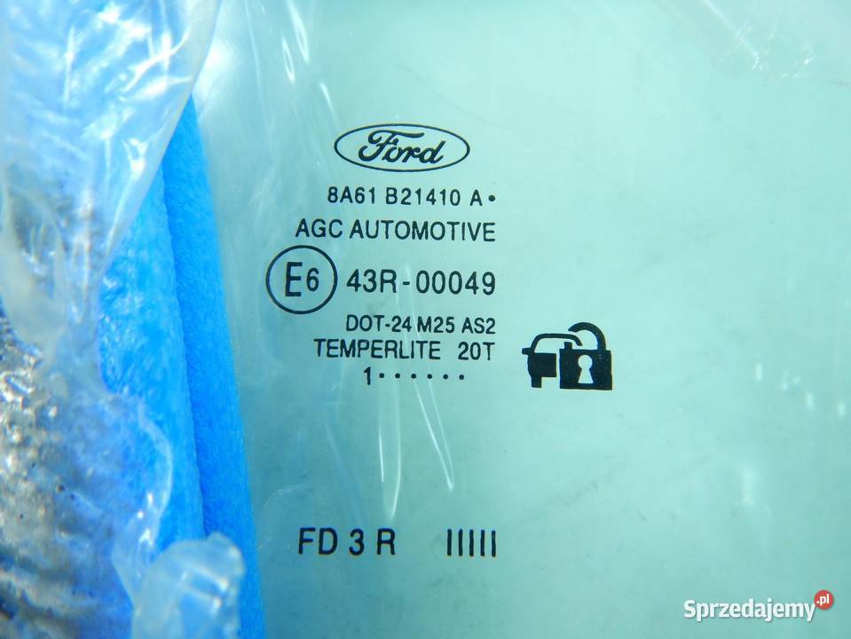 SZYBA BOCZNA PRAWY PRZÓD FORD FIESTA 0817 osobowe