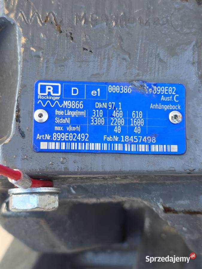 Konsola dolny zaczep Fent 924 mocowanie Krotoszyn