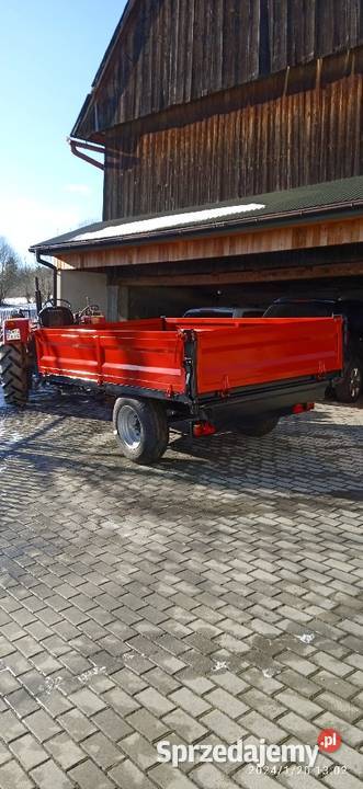 Nowa przyczepa z kiprem na 3 strony 170x280x50 Węglówka