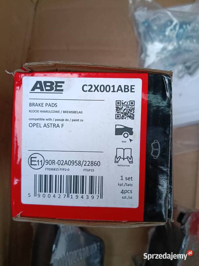 Klocki szczęki hamulcowe OpelVauxhallSaab Szczytno