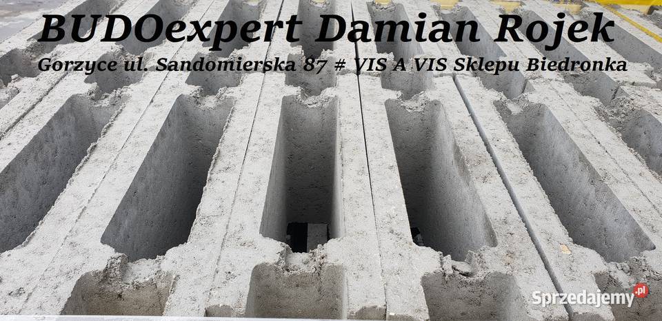 Kształtka betonowa nadprożowa U filarowa pustak Gorzyce