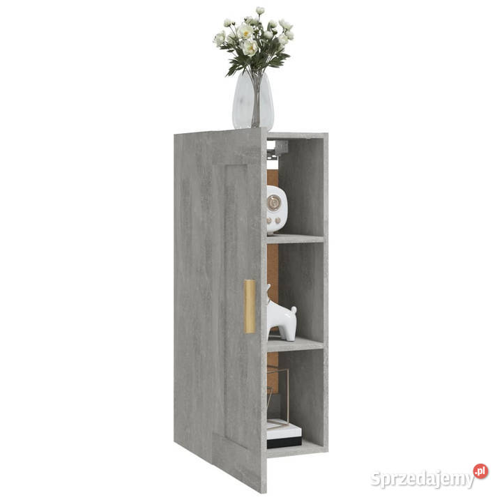 Szafka wisząca szarość betonu 35x34x90 WM812469 mazowieckie sprzedam