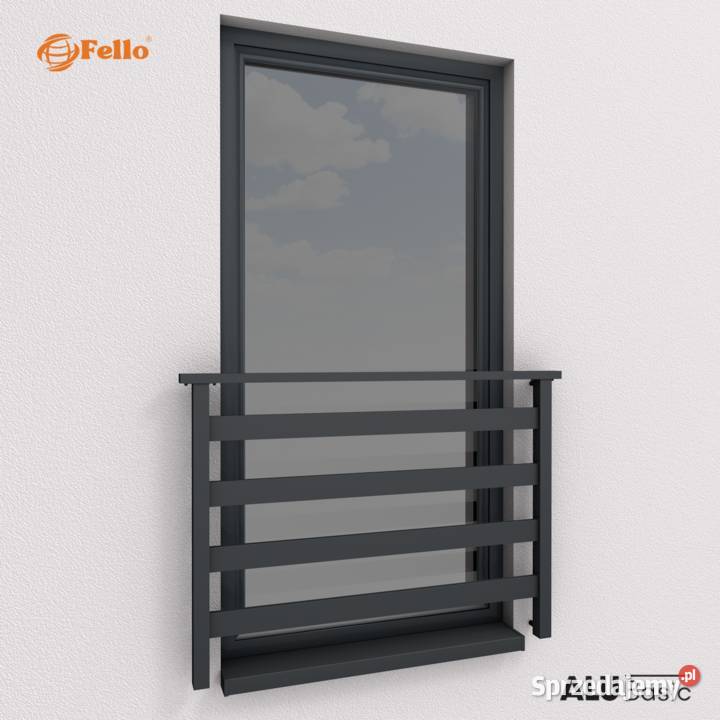 Balustrada francuska balkon barierka aluminium Ćwiklice