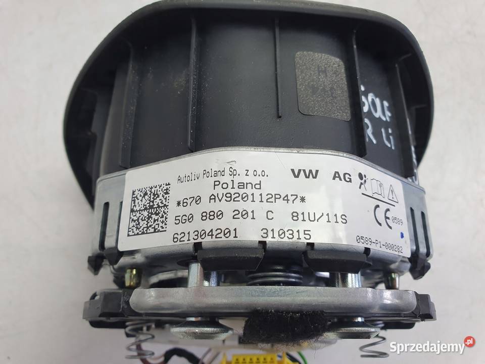 VW Golf VII R LINE KIEROWNICA SKÓRZANA ŁOPATKI