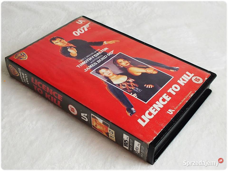 Kaseta VHS Film James Bond 007 Licencja na Żary