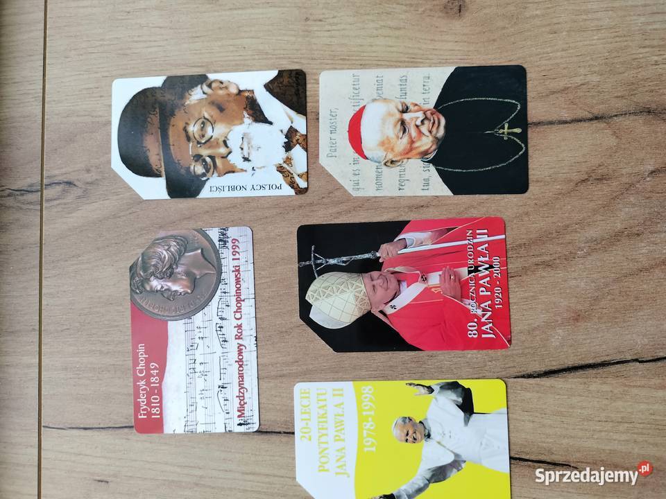 Karty telefoniczne PapieżChopin nobliści 2