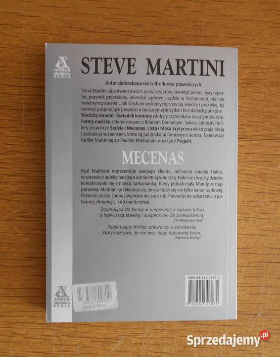 Steve Martini Mecenas Proza i poezja