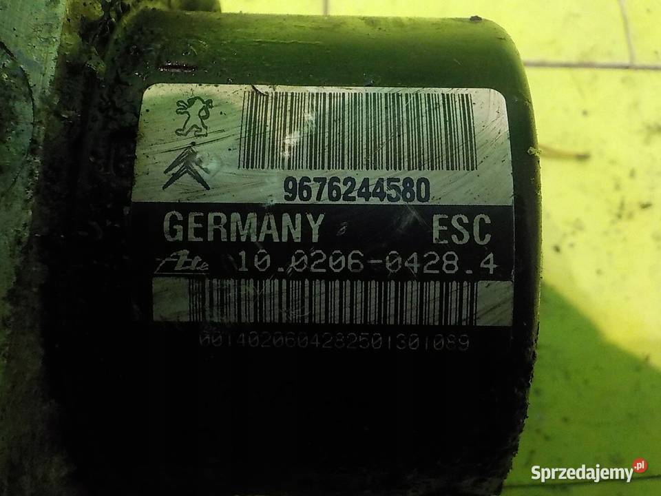 PEUGEOT 207 I LIFT 16 HDI 12r pompa ABS osobowe Suków