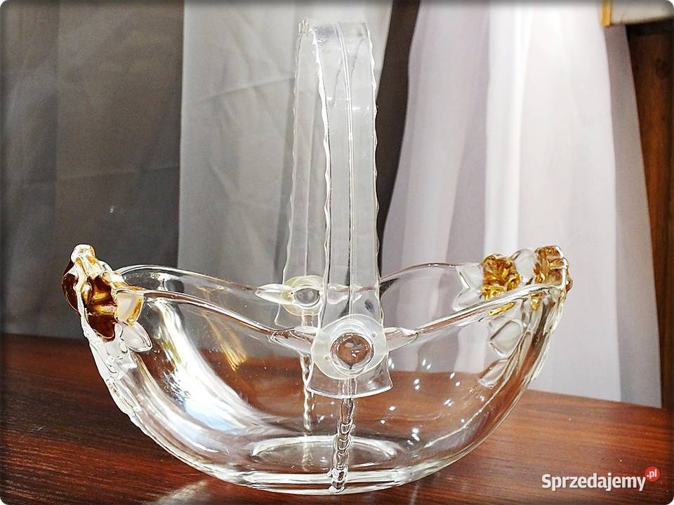 Koszyk Szklany Walter Glas Misa z dekoracją Żary