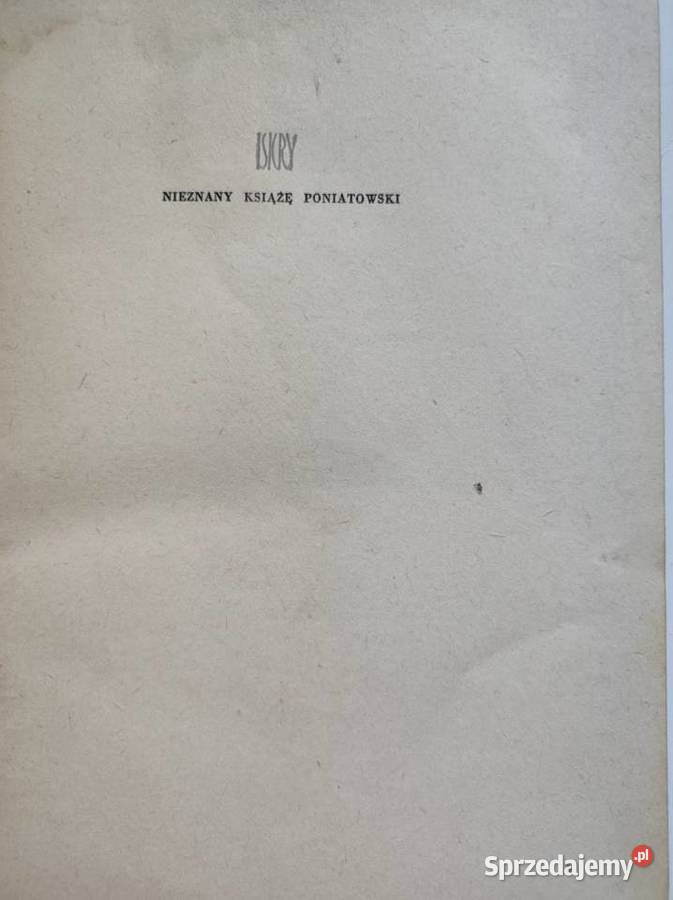 1964 Nieznany książę Poniatowski Marian Brandys Kielce sprzedam