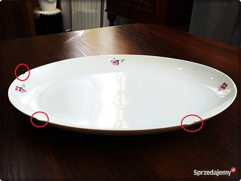 Duży Półmisek Talerz 3325 Karolina Porcelana biały Żary sprzedam