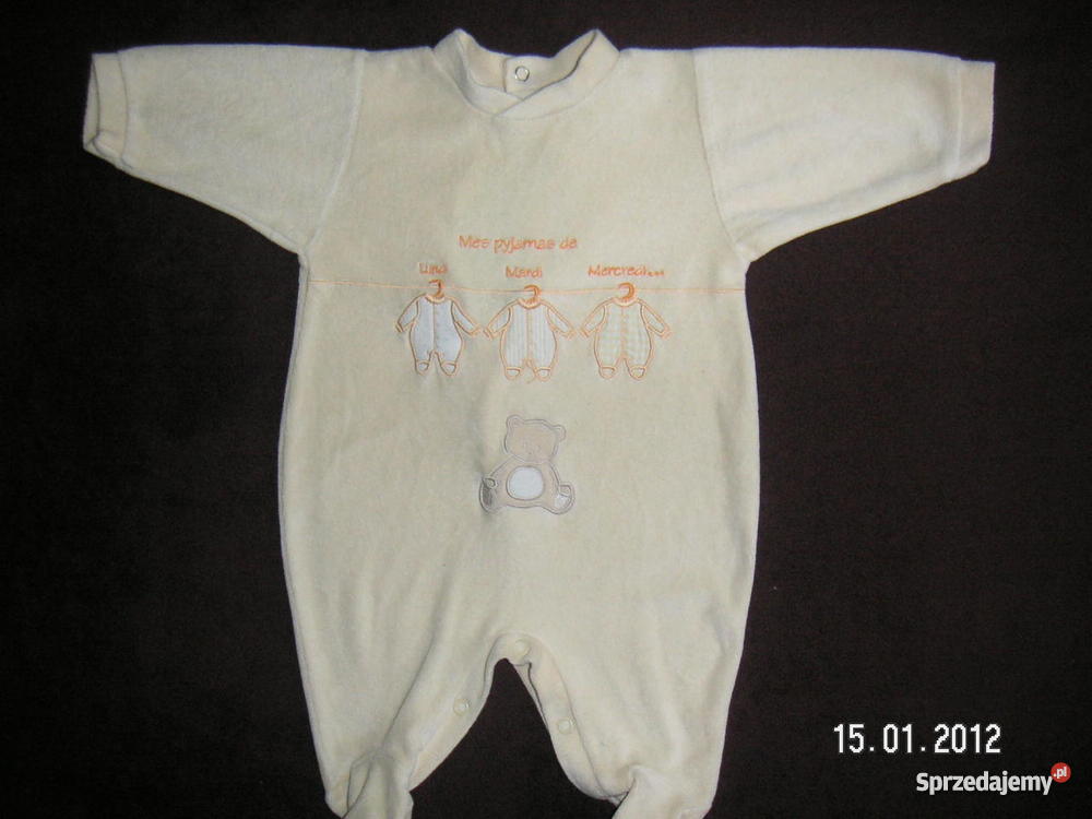 śpioszki welurowe r56 sprzedam
