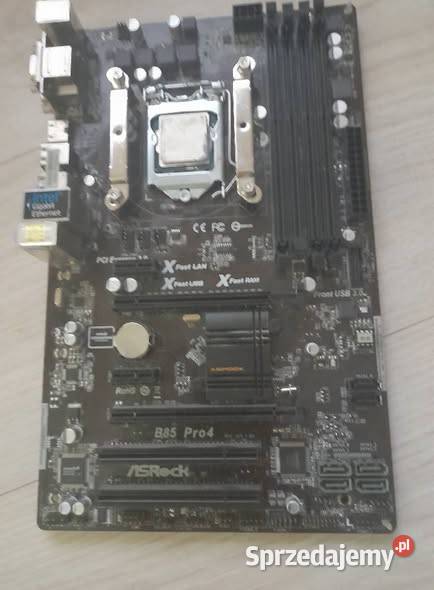 SPRZEDAM SPRAWNĄ PŁYTĘ GŁÓWNĄ z procesorem i Płock