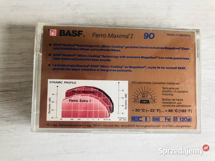 Kaseta magnetofonowa BASF Ferro Maxima I 90