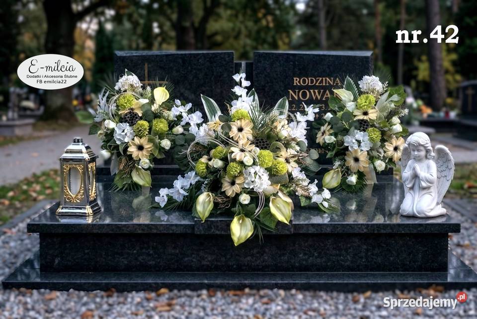 DUŻY KOMPLET TRIO 2x wazon i duży stroik na Zielona Góra