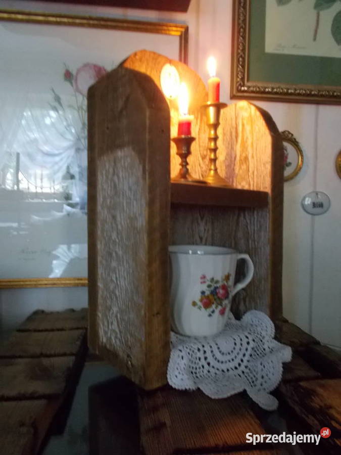 Klimatyczna Półka Stare Drewno Stary Szyldzik Antyki, Sztuka, Kolekcje zachodniopomorskie Szczecin