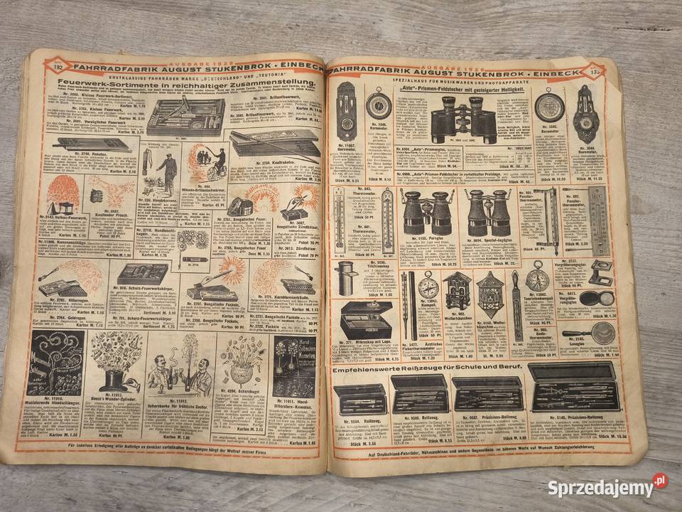 Stary katalog z 1929r August Stukenbrok Einbeck