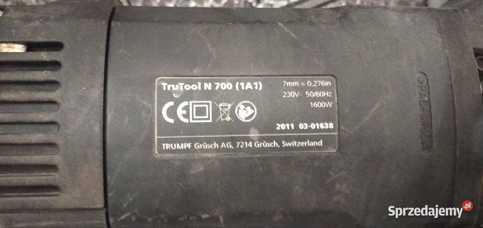 Nożyce wibracyjne ręczne do blach TRUMPF TruTool Łódź
