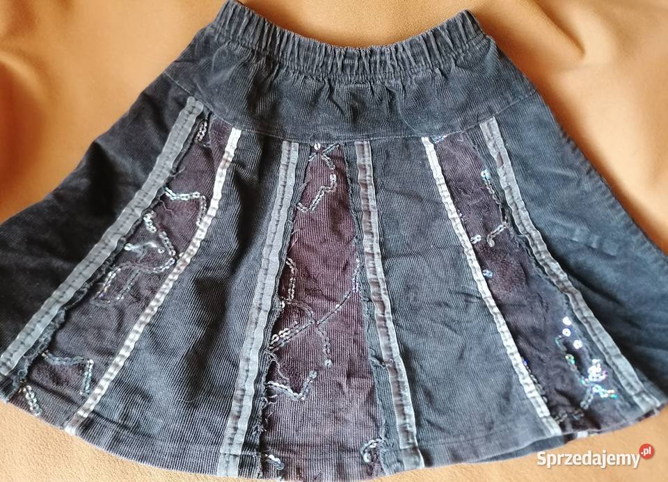 Spódniczka sztruksowa z cekinami rozmiar łódzkie sprzedam