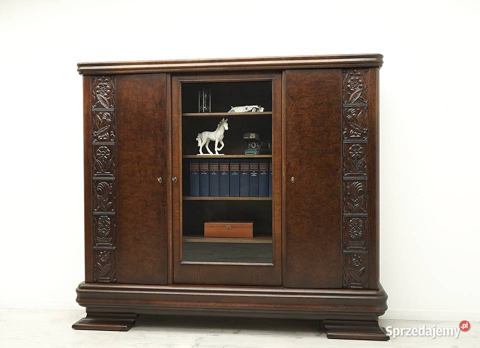 Gabinet w stylu art deco lata 30te renowacji Jerka