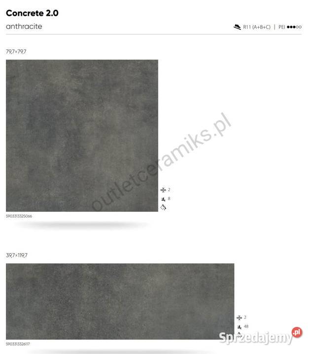 Płyty ceramiczne 2 na taras wentylowany do Radom sprzedam