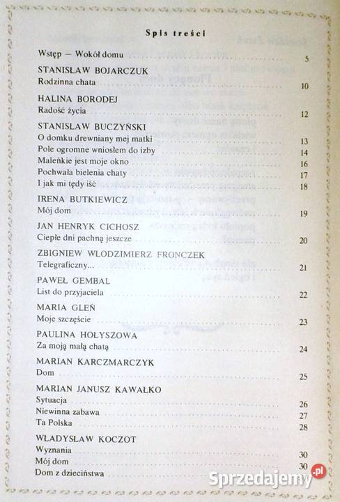 Całe bogactwo domu Wiersze o domu Stefan Chełm sprzedam