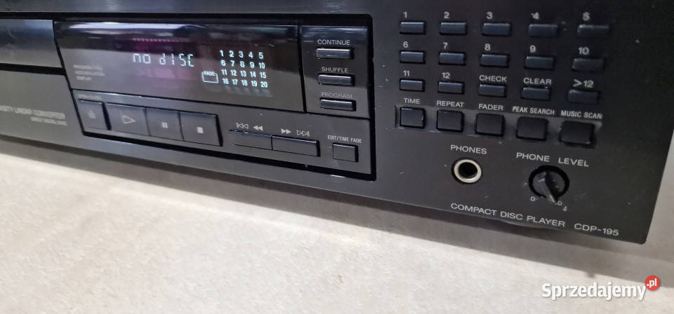 SONY odtwarzacz CD player CDP 195 CDP195 wielkopolskie Międzychód