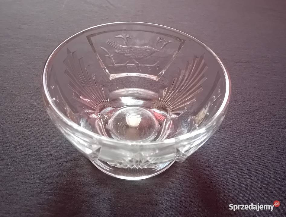 Pucharek cukiernica z ptaszkiem na gałęzi Art wielkopolskie sprzedam