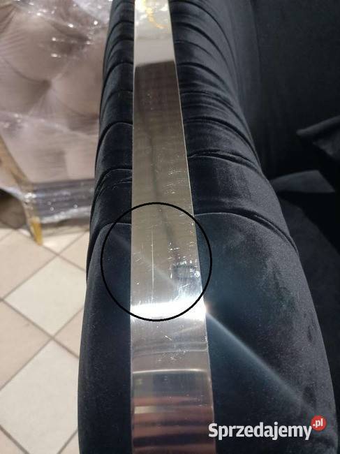 Sofa glamour czarna złota do salonu klasyczna Sofy i kanapy Warszawa