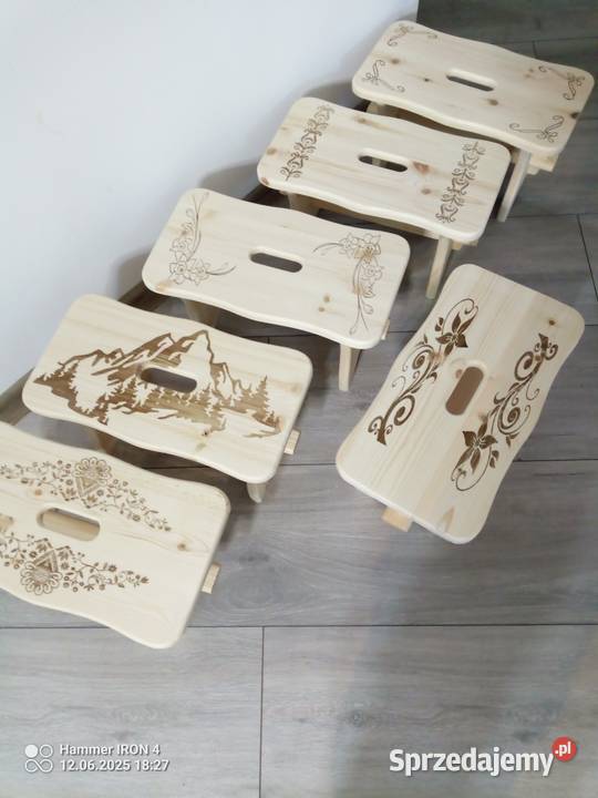 Taboret stołek kuchenny sosnowy lubelskie Chełm