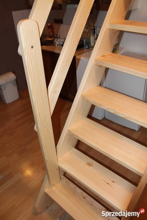 DREWNIANE SCHODY SOSNOWE REGULOWANE Młynarskie drewno