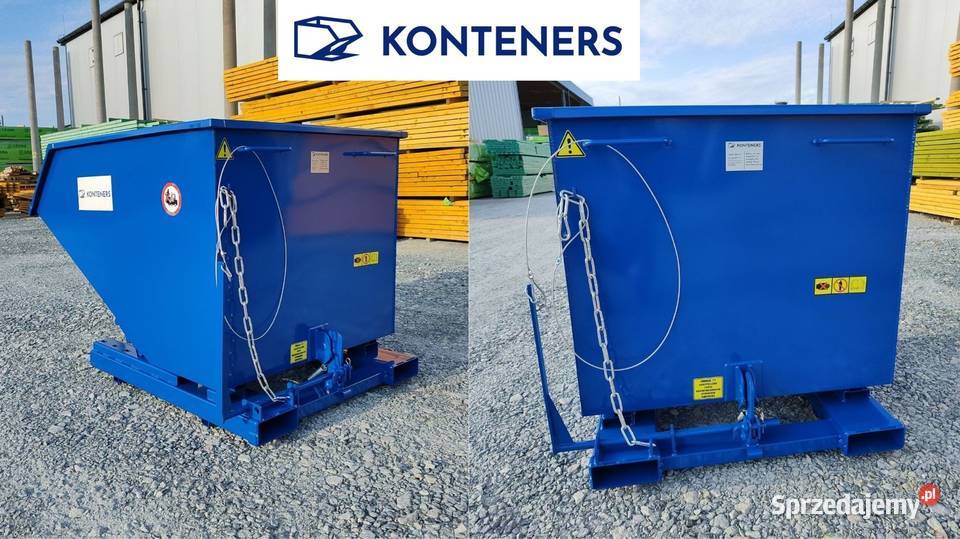 Kontener wywrotny pojemnik metalowy na wióry 1m3 Września sprzedam