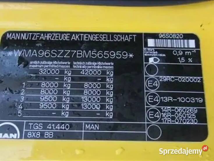 Wywrotka 8x8 MAN Warszawa